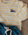 STRIPED OVERSIZE SHIRT DACHSHUND