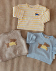 STRIPED OVERSIZE SHIRT DACHSHUND