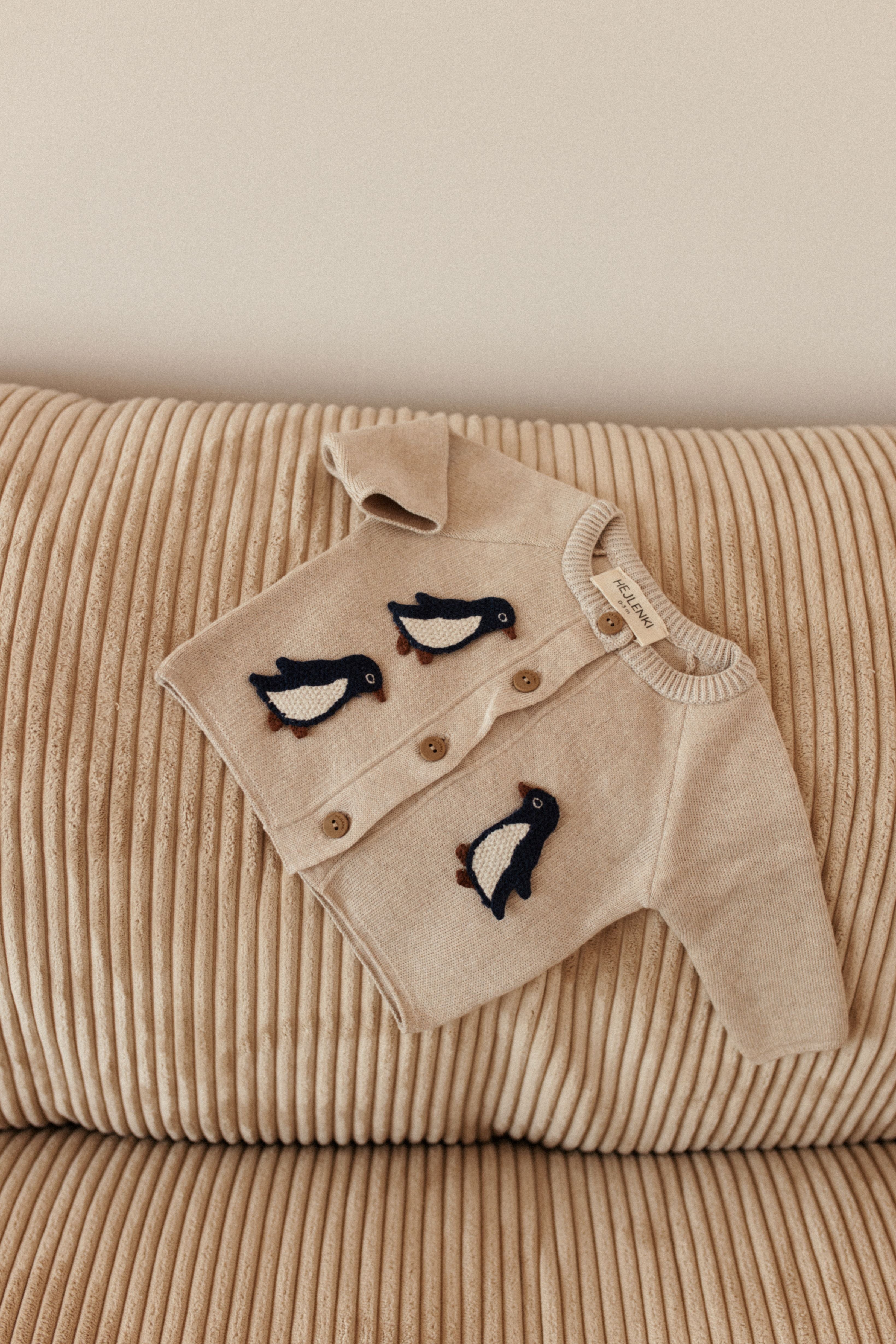 KNIT CARDIGAN PENGUIN