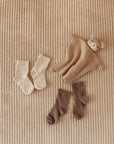ORGANIC COTTON SOCKS BROWN MELANGE
