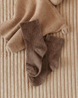 ORGANIC COTTON SOCKS BROWN MELANGE