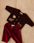 BEAR MERINO WOOL CARDIGAN