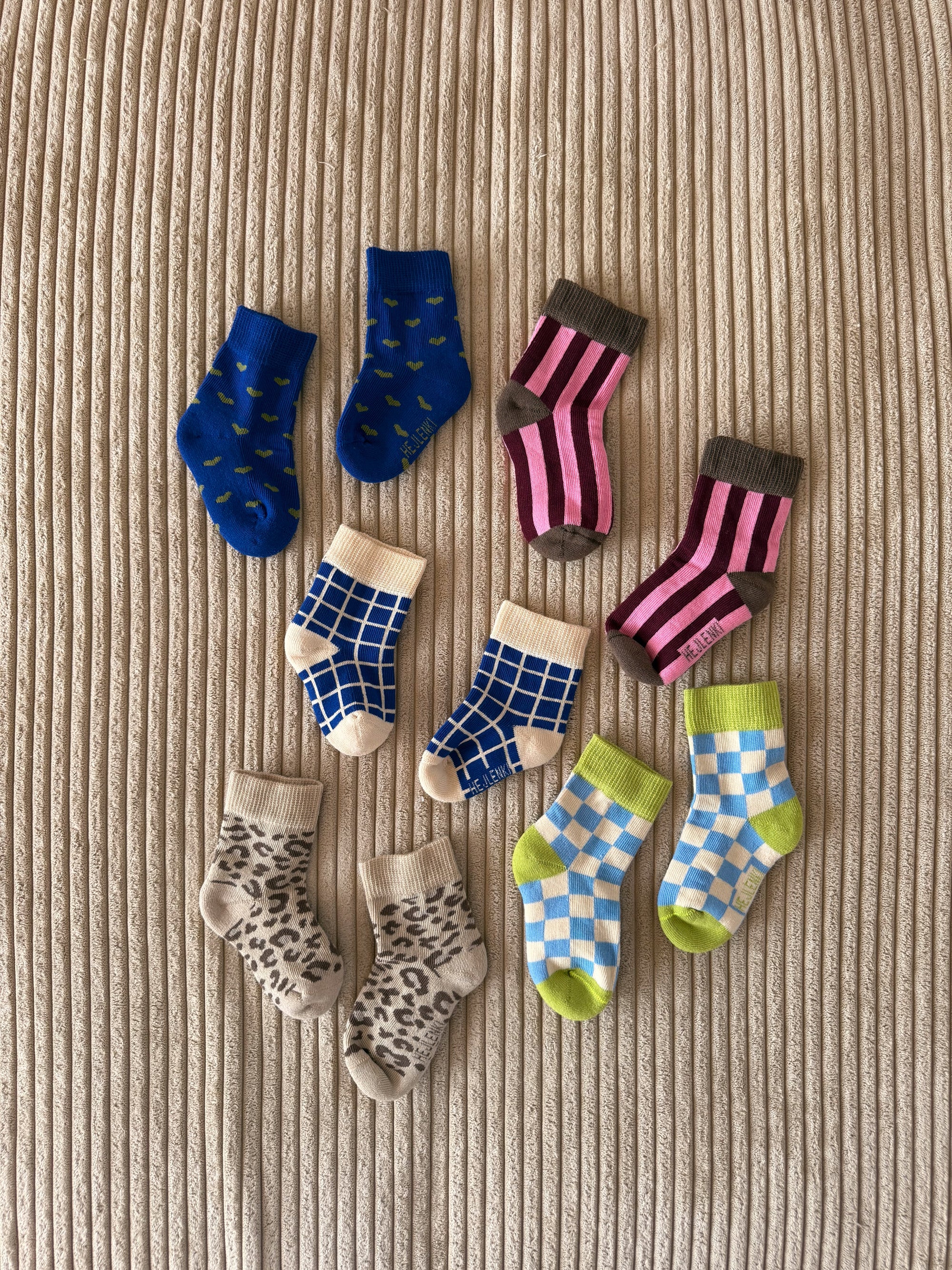 SOCKS BLU CHECKED