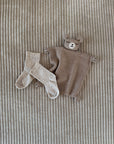 ORGANIC COTTON SOCKS BEIGE MELANGE