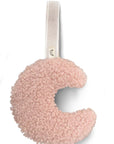 TEDDY PACIFIER CLIP MOON BABY PINK