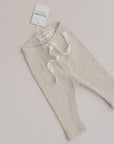 SOFT RIB LEGGINGS BEIGE